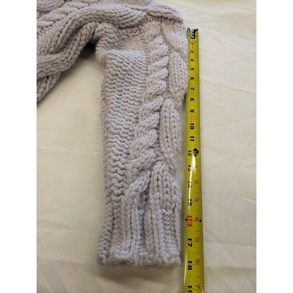 ZARA Chunky Sweater Small Classic Knit Mock Neck Turtleneck Pullover Cozy Thick - Picture 11 of 11